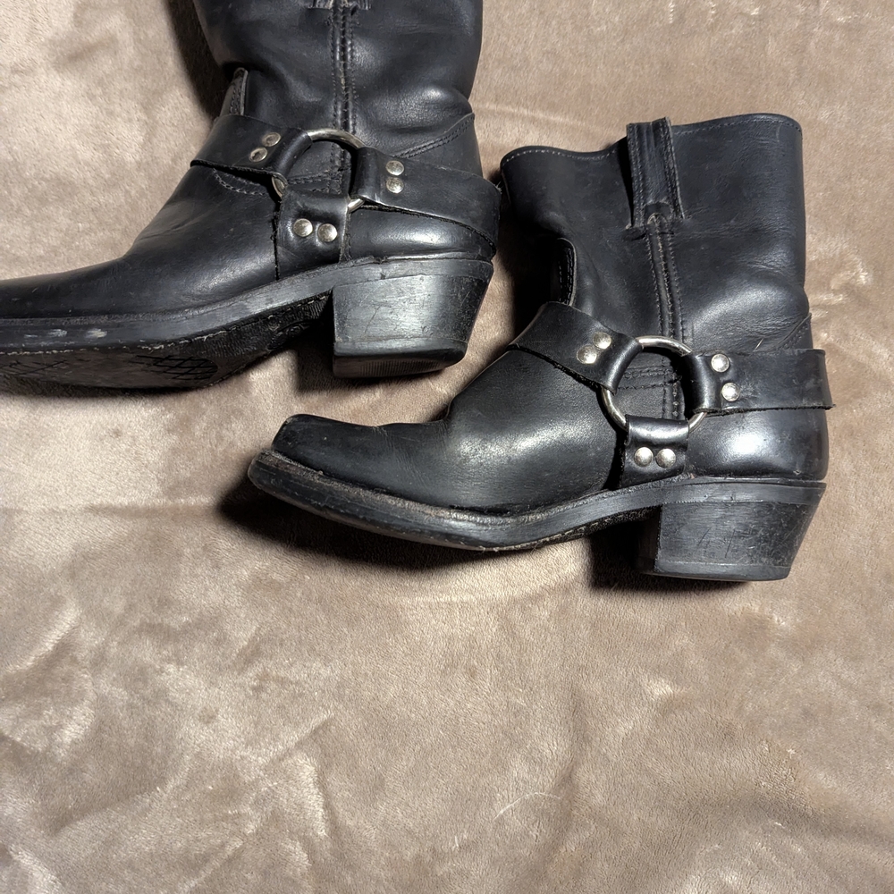 Frye Black Leather Footwear
